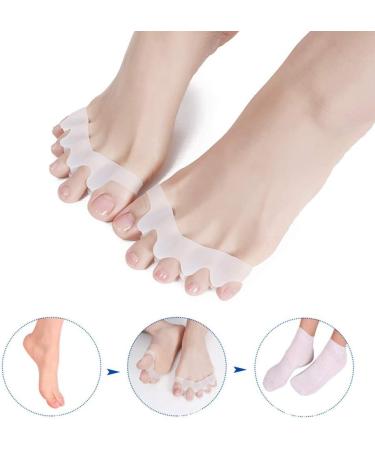 Toe Spreader for Hallux Valgus Correction - Comfortable Bunion Protector Five-Finger Separator Unisex - Day & Night Use (2 Pieces) - Buy Online on GoSupps.com
