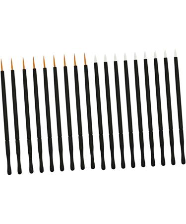 Outanaya 100pcs Eye Makeup Tools Eyeliner Brush Thin Angled Gel Eyeliner Brush White Eye Shadow Brush Eyes 10*0.5cm As Shown - Buy Online on GoSupps.com