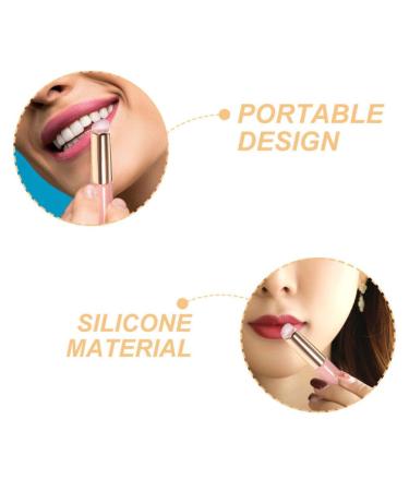 Baluue 4pcs Silicone Lip Brushes Set - Portable Blending & Concealer Makeup Tools for Flawless Lip Application - Ideal for Beauty Lovers (Pink - Buy Online on GoSupps.com