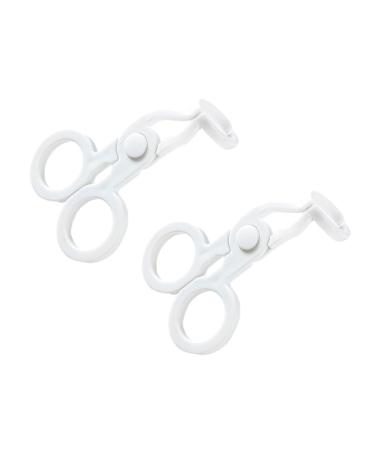 Milageto 2 pieces of contact lenses eye care contact lenses nice gift light lens accessories eyelid stretching tools white