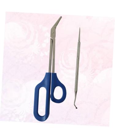 FOMIYES 1 Set Cosmetology Kit Manicure Kit Grooming Kit Long Handle Nail Set Pregnant Woman 20x5.5cm Silver - Buy Online on GoSupps.com