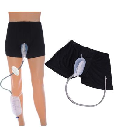 Portable Male Urinal Bag - Elastic Waistband Catheter Holder & Leg Bag for Men - Comfortable & Wearable Urine Collection Device (L - Buy Online on GoSupps.com
