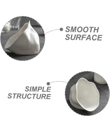 Mikinona Porcelain Dip Dish 3pcs The Dish Tomato Paste Bowls Cake Plates Sauce Bowl Small Flavor Dish Ceramic ES Condiment Dish Vinegar Dish Digging Bowl Fries Ceramics Butter Dish White - Buy Online on GoSupps.com