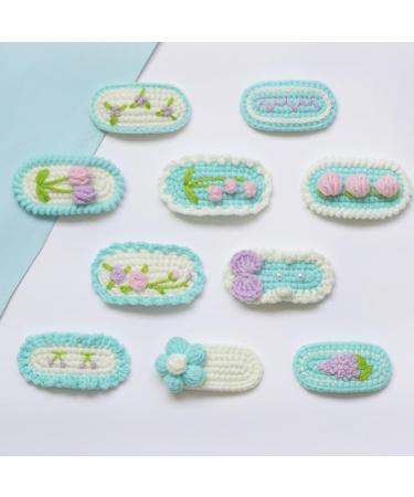 hgnxa Hair Clips -Crochet Hair Pins Baby Girls Knitted Hairgrips Handmade Hair Barrettes Crochet -Gift for Beginners - Buy Online on GoSupps.com