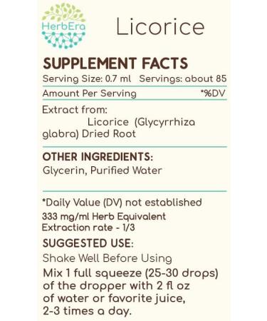 Alcohol-Free Licorice B60 Herbal Extract Tincture (Kan tsau Glycyrrhiza Glabra) - 2 fl oz - Buy Online on GoSupps.com