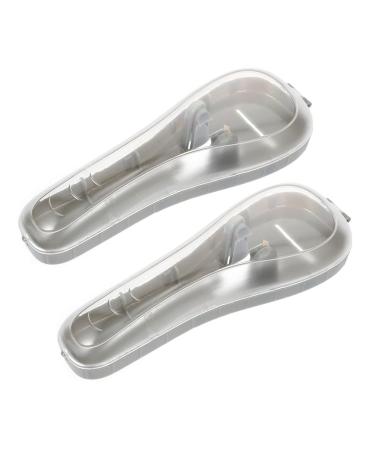 COOPHYA 2 STK Razor Storage Box Razor Protective cover Anti-Rost-Blade Protection Razor Setui made of plastic case for manual razor razor container.