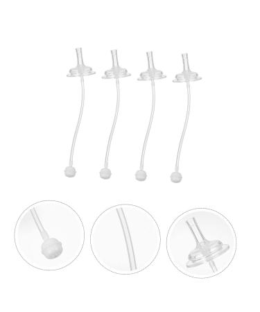 Durable 4-Piece Silicone Straw Set for Baby Bottles | Long-lasting Milk Cup Straws & Suckers - International Shipping Available - Buy Online on GoSupps.com
