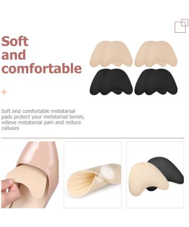 FOMIYES Women's Velvet Cloth Toe Caps - Comfortable Boot Heel Cushions & Forefoot Pads for High Heels - 4 Pairs of Sponge Insoles - Buy Online on GoSupps.com