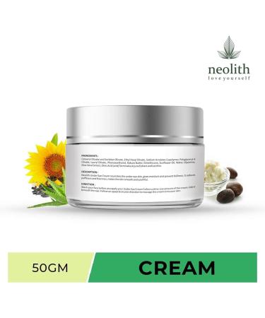 Neolith Under Eye Cream for Dark Circle Anti Fatigue Reduces Puffiness Reduce Wrinkles and Fine lines with Aloe vera & Kokum Butter | Eco certified Organic & Natural ingredients - Buy Online on GoSupps.com