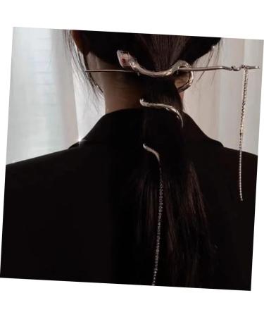 Mikinona Hair Pin Hair Fork Clip Updo Hair Accessories Snake Hair Sticks Snake Accessories For Women Hair Sticks For Bun Hair Stick China Metal Serpentine Miss - Buy Online on GoSupps.com