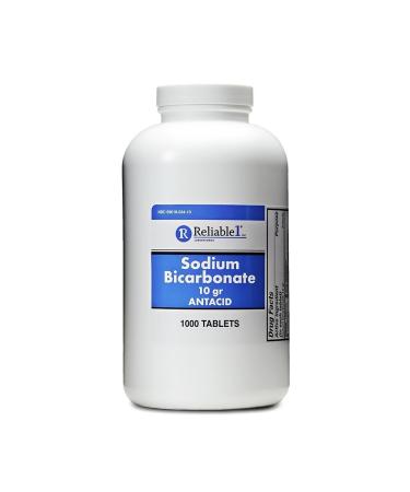 Sodium Bicarbonate 650 mg 1000 Antacid Tablets for Relief of Acid Indigestion Heartburn Sour Stomach & Upset Stomach - Buy Online on GoSupps.com