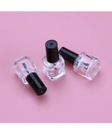 Beaupretty 15pc Empty Nail Polish Glass Bottles - 5ml Clear Bottles with Brushes for Nail Art - Buy Online on GoSupps.com