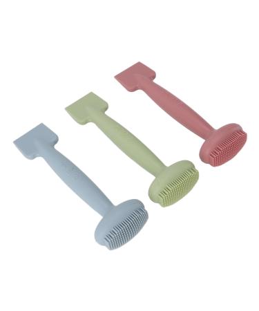 SILICONE FACIAL MUD APPLICATOR BRUSH DUAL HEAD LOTION SPATULA SCOOP FOR FACE CLEANING SKINCARE TOOL