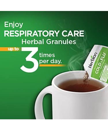 Herbion Naturals Respiratory Care Herbal Granules - 10 Ct | Supports Nasal Health & Immune System, Relieves Cold & Flu Symptoms - Buy Online on GoSupps.com