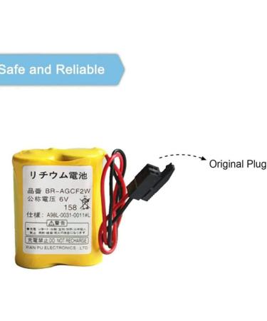 Buy (10-Pack) 6V BR-AGCF2W 2200mAh PLC Replacement Battery for FANUC - Compatible A98L-0031-0011 - International Shipping Available - Buy Online on GoSupps.com