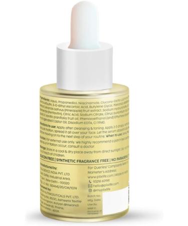 PLIX - THE PLANT FIX Alpha Arbutin S rum de d pigmentation pour le visage ros l'ananas 2 % pour l' limination de la pigmentation et des taches sombres unisexe avec 10 % de niacinamide 5 % PHA pour - Buy Online on GoSupps.com