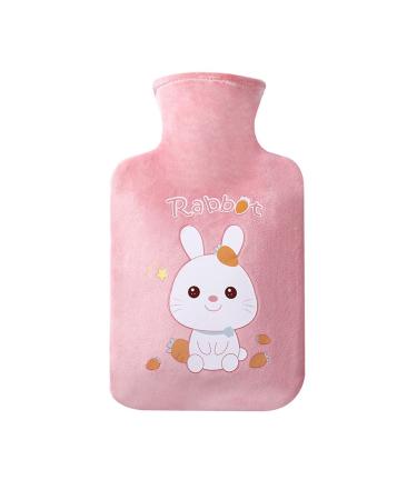 Duduzui hot bottle with reference 1l personal water bag for hand feet neck stomach and shoulder pain ideal solution for cold in winter (rabbits)