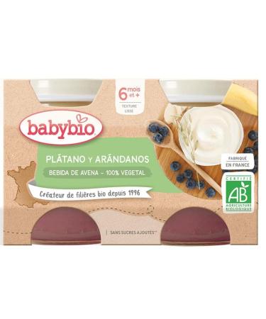 Babybio Yogur Vege Aven/Plat/Aran 2X130G