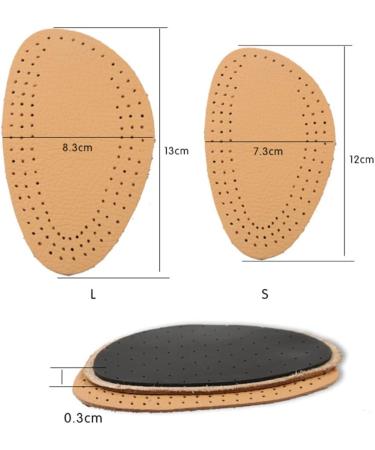 Shop Ipetboom Leather Half Insoles for Women - Yellow Forefoot Inserts for Heels Flats & Boots | Size L - Comfort & Style - Buy Online on GoSupps.com