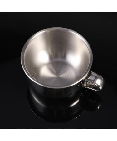 Fomiyes Stainless Steel Razor Cup Soap Lipstick Bag - Mini Shaving Shell for Men with Grip Foam Applicator & Brushes - Buy Online on GoSupps.com