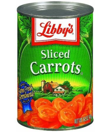 Libby's Sliced Carrots, 14.5oz Can (Pack of 6)