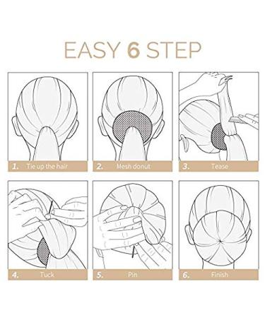 Teenitor Hair Bun Shaper Set - 4 Pcs Donut Bun Maker with Large Bobby Pins Blonde 20pcs - Doughnuts Ring Styler Kit - Buy Online on GoSupps.com