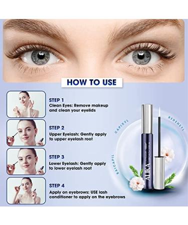 ALIKA Natural Cruelty-Free Lash Growth Serum | Lengthen & Thicken Eyelashes Fast | Safe & Effective with Rydensyl & Peptides | 5ML - Buy Online on GoSupps.com