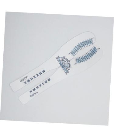 Beavorty 50 Pcs Eyelash Measuring Ruler Paper Eyelash Rulers Eyelash Curling Degree Rulers Sector Extend 1 count (Pack of 1) As Shownx5pcs - Buy Online on GoSupps.com