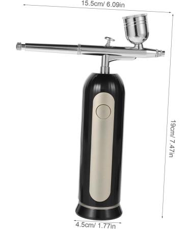 LALADEFIEE 1 Set Cordless Airbrush Abs Aluminum Alloy Cake Airbrush 19.00X15.50X4.50CM Black - Buy Online on GoSupps.com