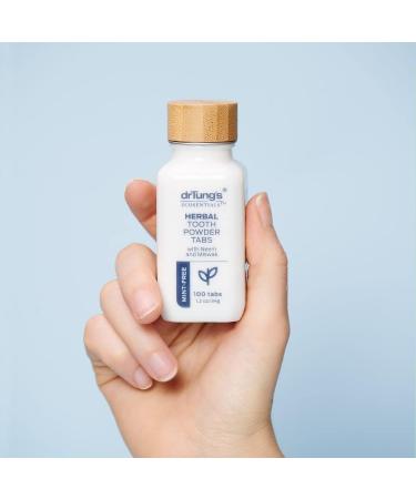DrTung's Herbal Toothpaste Tablets - Fluoride-Free Vegan Travel Size TSA Compliant Mint-Free - 100 Chewable Tabs (Pack of 3 - Buy Online on GoSupps.com