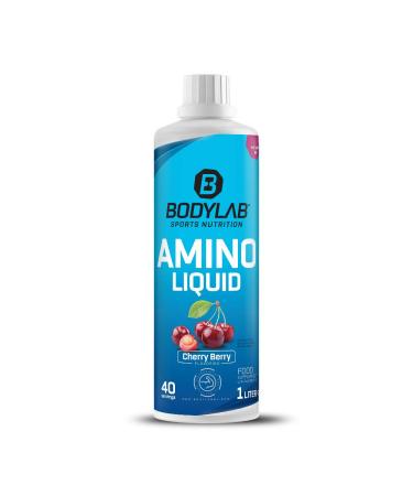 Bodylab24 Amino Liquid 1000ml | BCAA L-Glutamic Acid and Vitamin B6 | Cherry Berry - Buy Online on GoSupps.com