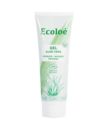 ECOLOE Gel Hydratant Nourrissant l Alo Vera Bio Soin Protecteur et Apaisant (Tube 250mL) - lot de 3 - Vendu par Lot