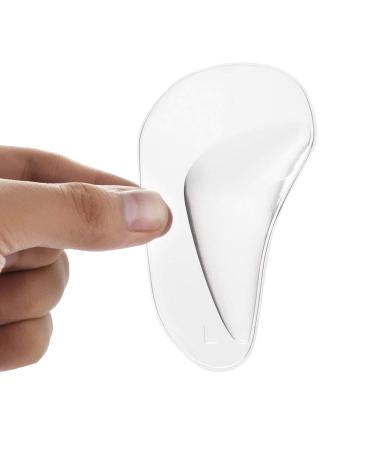 Arch Support Inserts For Men 2 Pairs Set Arch Support Inserts Plantillas Para Mujer Orthotic Silicone Feet Foot Arch Support Cushion Shoe Insoles Pads (Transparent)
