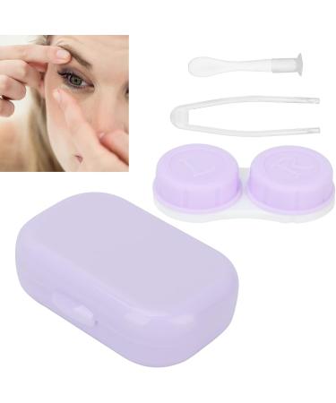 Buy Portable Mini Contact Lens Case Kit - Travel Storage Holder with Mirror (Purple) | Best Online Shop for Contact Lens Accessories - Buy Online on GoSupps.com