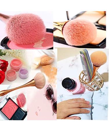 Super Large Mineral Powder Brush | Nail & Kabuki Makeup Brushes Set in Rose Gold | Professional Fluffy Foundation & Blush Brush for Daily Makeup - Buy Online on GoSupps.com