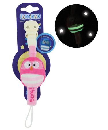 Jemini 040672 Luminou Pacifier Holder - Pink 22 cm | International Shipping Available - Buy Online on GoSupps.com