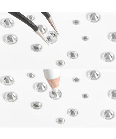 2500pcs Crystal Flatback Rhinestones Set | Beadsland Rhinestones for Makeup & Nails | Includes Tweezers & Wax Pencil | Clear SS4-SS30 - Buy Online on GoSupps.com