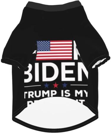 SHAMZBEST Fuck Biden America Flag Trump President Pet Costume Hoodie for Small Dogs - Buy Online on GoSupps.com