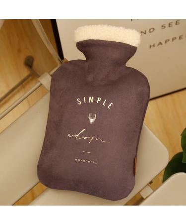 Olotu Portable Hot Water Bottle - 1L Heat Pack with Plush Lavender Cover for Neck & Shoulder Pain Relief - Buy Online on GoSupps.com