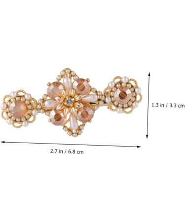 Beaupretty Comb hairpin pearl barrette clip Floral Headpiece Accessories pearl bobby pins Bling Hair Accessories Hair Holder Decorations hair side comb Jing crystal alloy Pins - Buy Online on GoSupps.com
