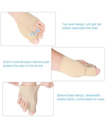 BIOAK 2 Pair Bunion Pads with Gel Pad Brace Toe Separator for Men - Pain Relief and Comfort Guaranteed - Buy Online on GoSupps.com