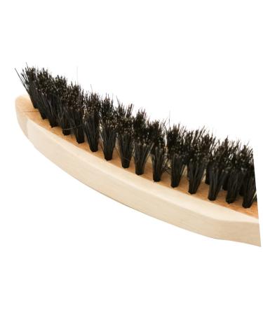 Shop Minkissy Beard Brush for Men - Wooden Mustache Styling Tool | 17x3cm | Perfect for Beard Balm & Stubble Care - Buy Online on GoSupps.com