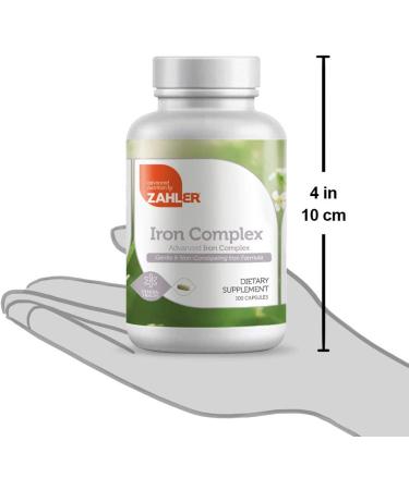 Zahler Iron Complex - Advanced Iron Supplement | 100 Capsules - Buy Online on GoSupps.com