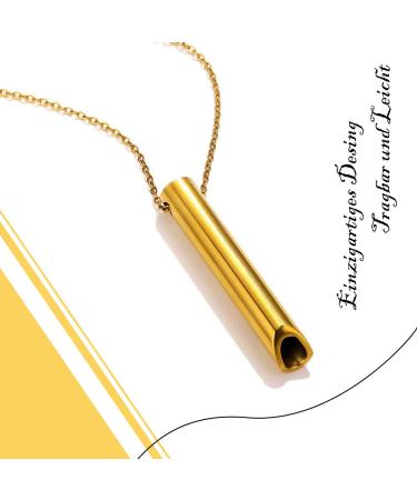 Rtbrcg 2-Piece Breath Chain - Smoke Cessation & Stress Relief Necklace for Meditation & Breathing Exercises | Perfect for Men & Women - Buy Online on GoSupps.com