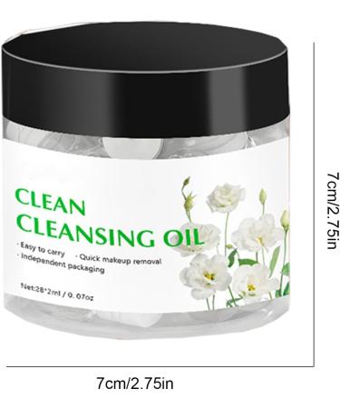 Huile D maquillante | jetables huile de nettoyage en profondeur | Nettoyant l'huile pour le visage. Soins de la peau Essentiels de voyage Baume d maquillant pour les yeux  - Buy Online on GoSupps.com