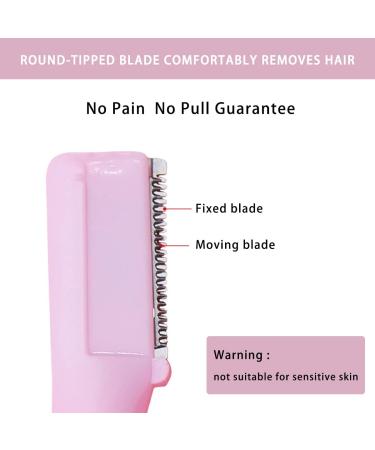 Upgraded Rotatable Electric Eyebrow Trimmer | Mini Portable Facial Hair Remover for Women | Pink Face Shaver for Brows, Bikini, Underarm, Leg & Body Hair - Buy Online on GoSupps.com