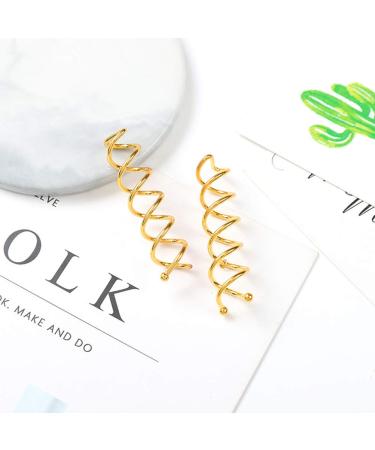20 Pieces Spiral Hair Clips for Easy Styling - Golden Hair Accessories for Women & Girls - Buy Online on GoSupps.com