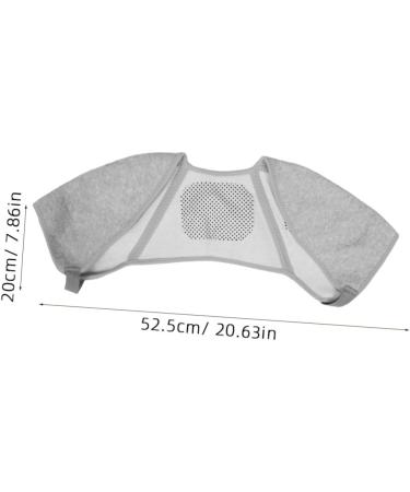 WOONEKY Shoulder Protector Shoulder Support Brace Double Shoulder Support Double Shoulder Brace Spandex Grey - Buy Online on GoSupps.com
