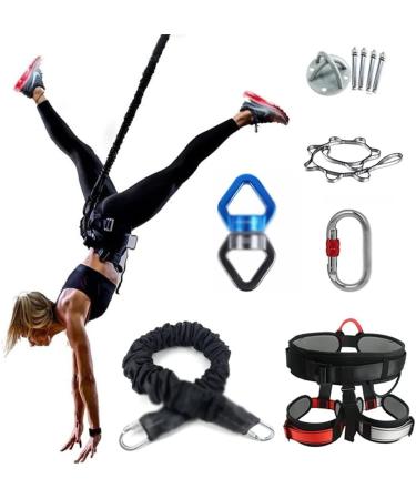 Bungee Dance Flying Suspension Rope | Aerial Anti-Yoga Cord & Resistance Band Set - 40-60kg | Home Gym Fitness Equipment - Buy Online on GoSupps.com