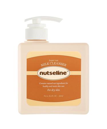 Super Nut Milk Body Wash for Sensitive Skin Body Milk and Face Cleanser for Dry Skin 100% Plant-Based Hypoallergenic Floral Fruity Scent (500ml / 17.6 fl oz.)